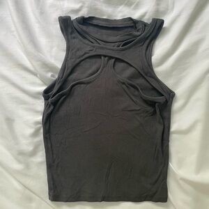 Women's Gray Sleeveless Top